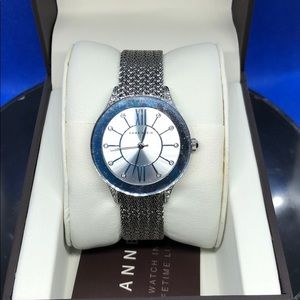 Silver Anne Klein watch.